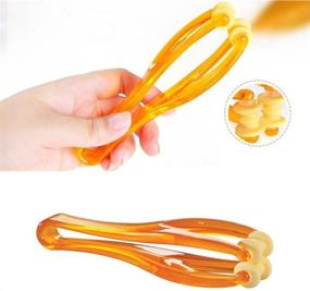 img 2 attached to 👐 Hand Massage Set: 2 Pcs Finger Roller Massager & 5 Pcs Acupressure Massage Rings for Relieving Stress, Improving Blood Circulation