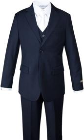 img 3 attached to 👔 Spring Notion Two Button 3 Piece White Boys' Suit Set with Sport Coats