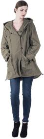 img 2 attached to Infron FRONT Single Breasted Lightweight Windbreaker Women's Clothing and Coats, Jackets & Vests