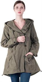 img 4 attached to Infron FRONT Single Breasted Lightweight Windbreaker Women's Clothing and Coats, Jackets & Vests