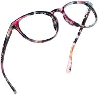 👓 lifeart blue light blocking glasses: the perfect solution for women, computer reading, gaming, and tv viewing - floral design, +0.75 magnification logo