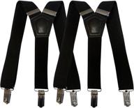 n'ice caps kids adjustable stainless steel suspenders - 2 pack bundle for enhanced seo logo