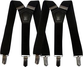 img 1 attached to N'Ice Caps Kids Adjustable Stainless Steel Suspenders - 2 Pack Bundle for Enhanced SEO