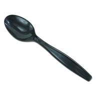 🥄 крытая индивидуально 🥄 dixie pth53c teaspoon из полипропилена, 6 дюймов, высокого веса, упаковывается поштучно gp pro (georgia-pacific) - черная (1 коробка, 1000 штук). логотип