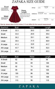 img 2 attached to ZAPAKA Womens Hepburn Vintage Dresses Women's Clothing in Dresses