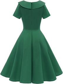 img 3 attached to ZAPAKA Womens Hepburn Vintage Dresses Women's Clothing in Dresses