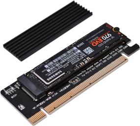 img 4 attached to 🔌 EZDIY-FAB NVME PCIe 4.0 Adapter: Enhance Performance with M.2 NVME SSD to PCI Express Adapter and Heat Sink – PCIe x16 Slot Compatibility for M.2 SSD 2230 2242 2260 2280