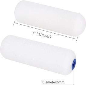 img 3 attached to 🖌️ Efficient Painting Solution: Mister Rui Foam Paint Roller Covers, 4 Inch, Pack of 10 - High Density Disposable Rollers for Walls