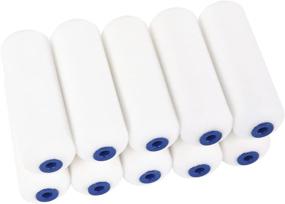 img 2 attached to 🖌️ Efficient Painting Solution: Mister Rui Foam Paint Roller Covers, 4 Inch, Pack of 10 - High Density Disposable Rollers for Walls