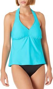 img 2 attached to Catalina Womens Halter Tankini Swimsuit Women's Clothing