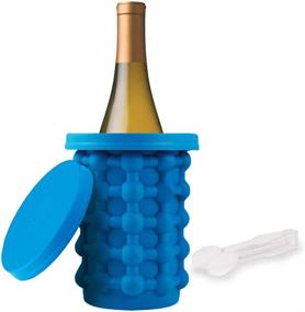 img 4 attached to 🧊 Ice Genie Deluxe: The Ultimate Ice Cube Maker with 180 Ice Cube Capacity, Silicon Bucket, Ideal for Indoor/Outdoor Use, Bottled Beverage Cooler, Dishwasher Safe & BPA-Free, Ice Tongs Included