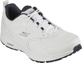 img 4 attached to Men's Leather Cross Training Tennis Sneakers by Skechers - Enhanced for Exceptional Consistency