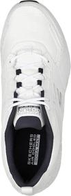 img 2 attached to Men's Leather Cross Training Tennis Sneakers by Skechers - Enhanced for Exceptional Consistency