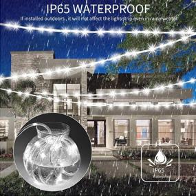 img 3 attached to 🔆 Solar Rope Light 33FT 100L IP65 Waterproof Outdoor LED Copper Fairy String Tube Lights for Party Garden Yard Home Wedding Christmas Halloween Holiday Decoration Lighting in Cool White