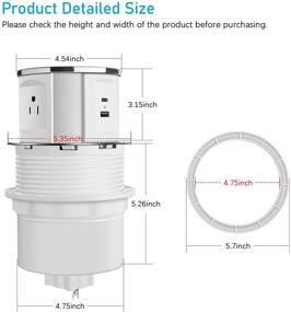 img 2 attached to Розетка для кухонного столешницы - счетчик для розеток.