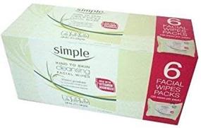 img 1 attached to 🧼 Simple Cleansing Facial Wipes - Bundle of 6 Packs (150 Wipes Total)