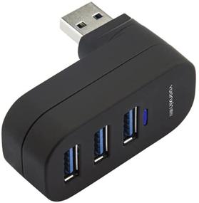 img 4 attached to 💻 Black USB 3.0 Expander Splitter with 3 Rotatable Ports – Ideal for Laptop, Xbox, Wii, PS3, PC, MAC, Mac Book, Tablet, Tab, Console, Printer, Camera