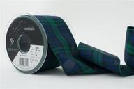 black watch polyester tartan ribbon by berisfords - 70mm logo