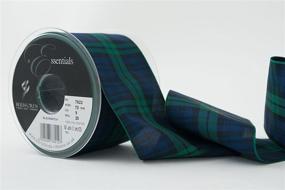 img 4 attached to Black Watch Polyester Tartan Ribbon by Berisfords - 70mm