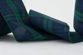 img 2 attached to Black Watch Polyester Tartan Ribbon by Berisfords - 70mm