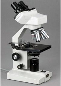 img 1 attached to 🔬 AmScope B100B-MS Compound Binocular Microscope: 40X-2000X Magnification, Brightfield, Tungsten Illumination, Abbe Condenser, Mechanical Stage - High-quality lab equipment