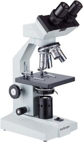 img 3 attached to 🔬 AmScope B100B-MS Compound Binocular Microscope: 40X-2000X Magnification, Brightfield, Tungsten Illumination, Abbe Condenser, Mechanical Stage - High-quality lab equipment