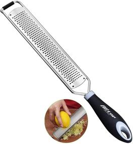 img 4 attached to Versatile Lemon Zester & Cheese Grater: Stainless Steel Fine Shredder for Parmesan, Ginger, Garlic, Nutmeg, Chocolate, Vegetables, Fruits - Hand-held Essential Tool