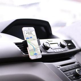 img 3 attached to Universal Black Air Vent Car Mount for Smartphones - Koomus Pro Air