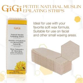 img 3 attached to 💆 Efficient Hair Removal: GiGi Small Natural Muslin Epilating Strips, 100 Strips