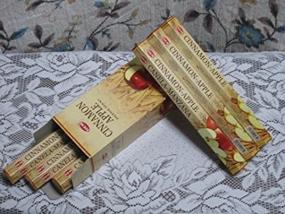 img 4 attached to 🍎 Cinnamon Apple HEM Incense: Box of Six 20 Stick Tubes - Fragrant Aromatherapy to Elevate Your Space