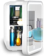 🌺 6l portable beauty fridge with ac/dc power: thermoelectric cooler and warmer for skincare, bedroom, and travel (mirror & led design) logo