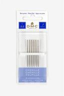 dmc 1768-22 chenille hand needles, 6/pkg, size 22: superior quality for crafting and sewing logo