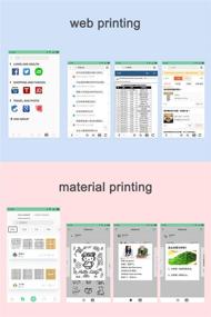 img 3 attached to 🔷 Портативный принтер Peripage A6 304dpi безчернильная термопечать с Bluetooth: идеальный помощник в офисе и путешествий для iOS/Android/Windows (синий)