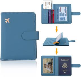 img 3 attached to Водонепроницаемая обложка для паспорта Melsbrinna с блокировкой RFID - неотъемлемые аксессуары для путешествий