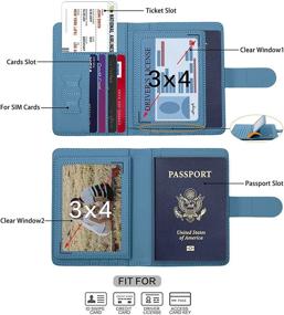 img 2 attached to Водонепроницаемая обложка для паспорта Melsbrinna с блокировкой RFID - неотъемлемые аксессуары для путешествий