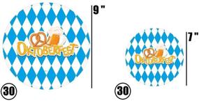 img 3 attached to 🍻 30-Serving Oktoberfest Party Pack: 9" Dinner Plates, 7" Dessert Plates, 12 oz Cups, 3 Ply Napkins