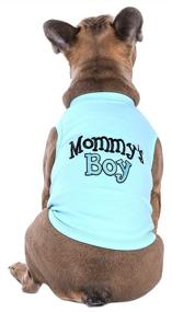 img 2 attached to 👕 Parisian Pet Dog Cat Clothes Tee Shirts - Cute Mommy's Boy T-Shirt