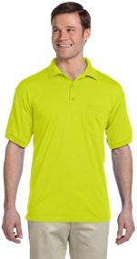 img 1 attached to Gildan Adult Safety Jersey Pocket Men's Shirts