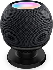 img 4 attached to 🏠 Держатель HomePod Mini - PlusAcc для стола, подставка для HomePod Mini, без заглушенного звука, аксессуар для экономии места для HomePod Mini (черный).