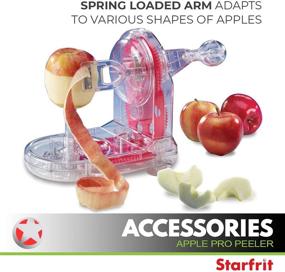 img 2 attached to 🍎 Starfrit 93013 Pro-Apple Peeler with Additional Core Slicer