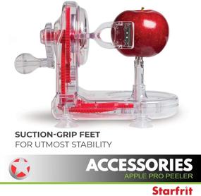 img 3 attached to 🍎 Starfrit 93013 Pro-Apple Peeler with Additional Core Slicer