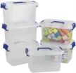 obston plastic latching containers organizing logo