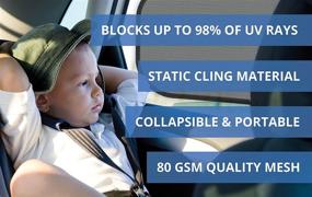 img 1 attached to 🌞 Ultimate Car Sun Shades: Protect your Backseat Riders from Heat and Glare with our 4 Pack - Easy Installation - Blocks over 98% of UV Rays!