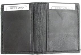 img 2 attached to 👨 Black Leather Bifold Wallet for Men