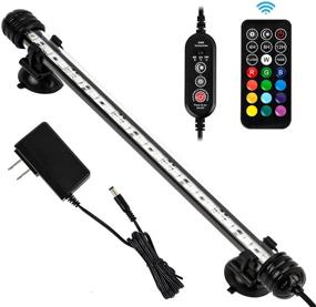 img 4 attached to iKefe 11 inch Timer Color-Changing LED Fish Tank Aquarium Submersible Light + Remote | Colorful LED Lights for Underwater Decor, Plant Growth, Saltwater & Freshwater Fish | KT6011