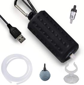 img 4 attached to 🐠 Mylivell Quiet USB Air Pump for Fish Tank - Ultra Silent, High Energy Saving Oxygen Air Pump with Air Stone and Silicone Tube