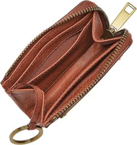 img 1 attached to Fossil Womens Mini Wallet Brown