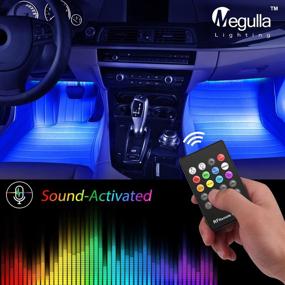 img 4 attached to 🚗 Megulla USB RGB Multi-Color LED Car Interior Lights: Underdash Lighting Kit with Sound Activation and Wireless Remote Control for Cars, Trucks, Pickups (4pc RGB Kit)