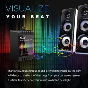 img 2 attached to 🚗 Megulla USB RGB Multi-Color LED Car Interior Lights: Underdash Lighting Kit with Sound Activation and Wireless Remote Control for Cars, Trucks, Pickups (4pc RGB Kit)