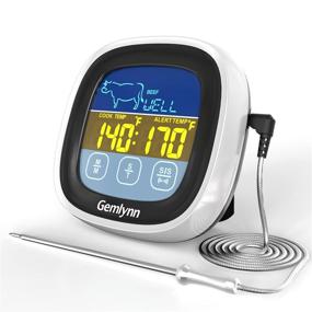 img 4 attached to 🌡 Gemlynn Touchscreen LCD Digital Meat Thermometer with Backlight, Long Probe for Cooking, Oven Deep Fry, Air Fryer, BBQ Grilling, Roast Turkey, Baking, Yogurt